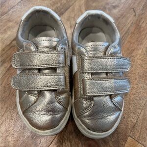 Kids Mia Girl Metallic Gold Sneakers